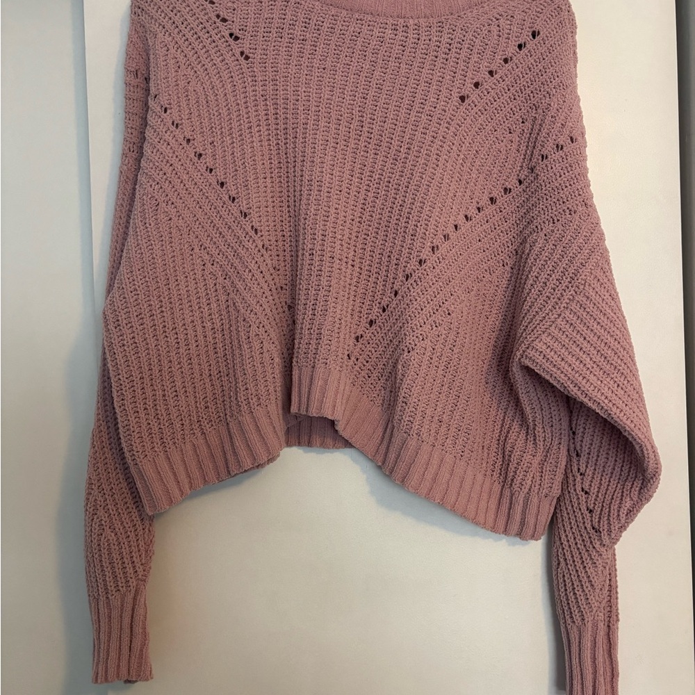 Cozy Pink Knit Sweater